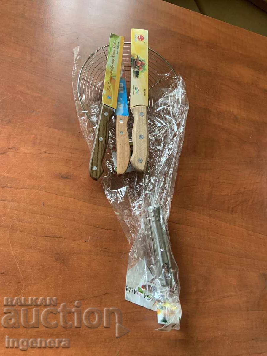 Licitație LOT CUȚITE - 3 BUC. ȘI STROCHIN - NOU