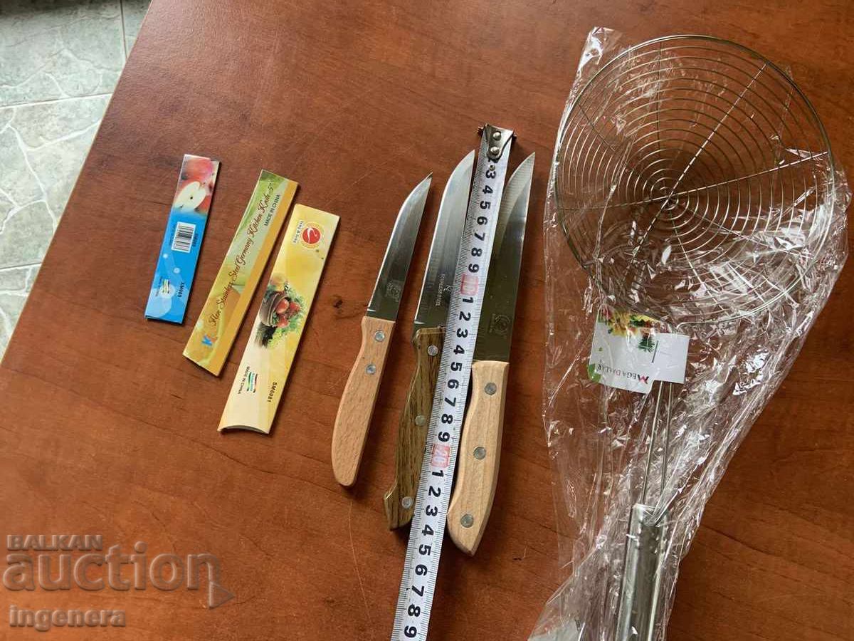 LOT CUȚITE - 3 BUC. ȘI STROCHIN - NOU - 5