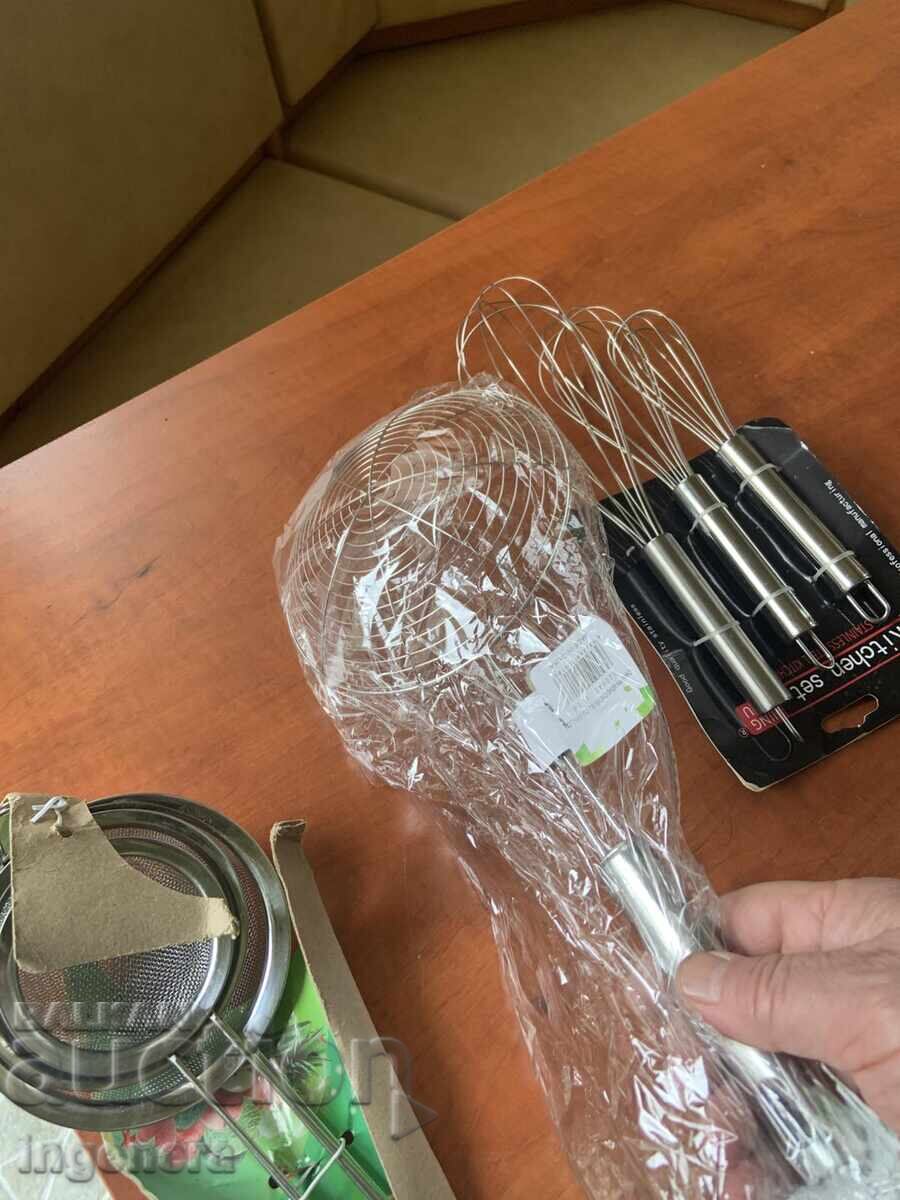 LOT BUCĂTĂRIE-STRECURĂTOARE 3 BUC. SET, STRECURĂTOARE ȘI TELURI 3 BUC. SET - 6