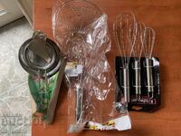 LOT BUCĂTĂRIE-STRECURĂTOARE 3 BUC. SET, STRECURĂTOARE ȘI TELURI 3 BUC. SET