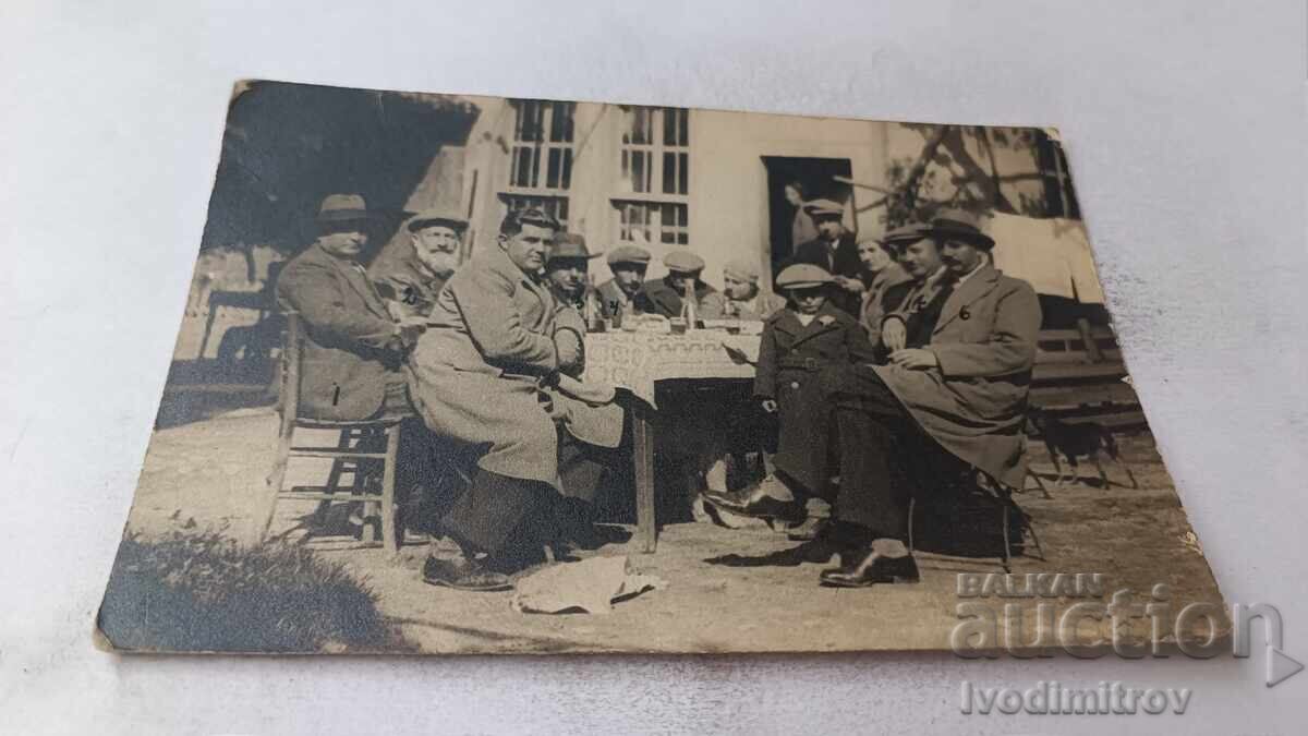 Photo of Kalofere, Group of men drinking, 1933 Photo of Kalofere, Group of men drinking, 1933