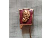 Insigna - Dimitŭr Blagoev - bronz email