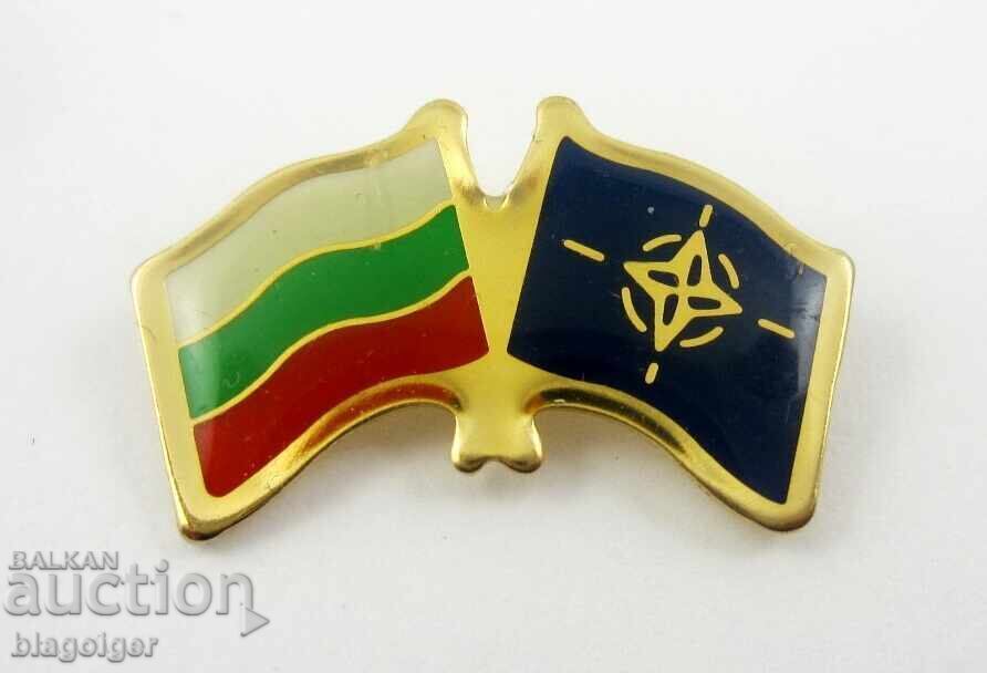 Bŭlgariya v ΝΑΤΟ - Voenen sŭyuz - Flag - Flagove