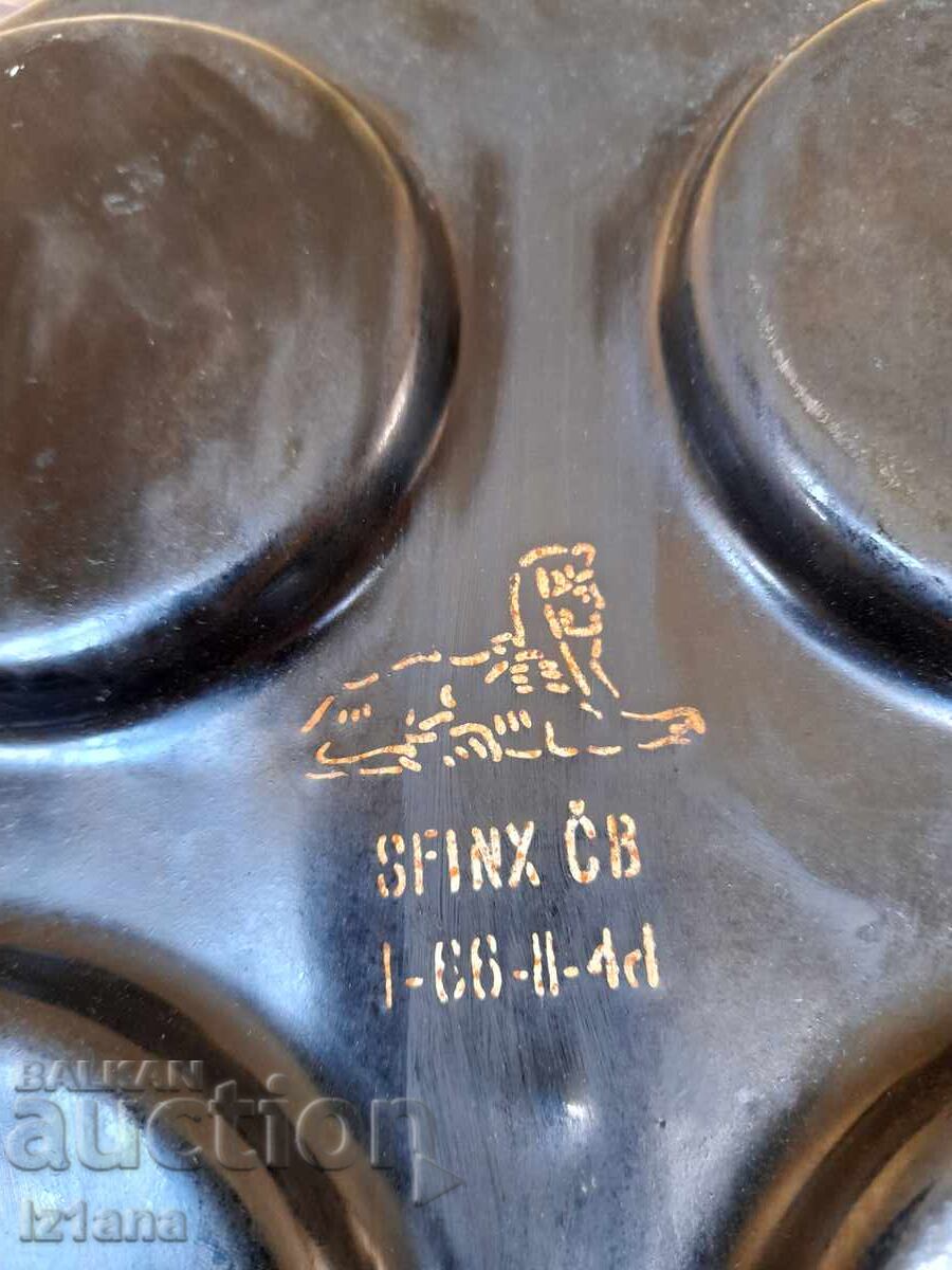 Доставка на Стар Емайлиран тиган за яйца на очи