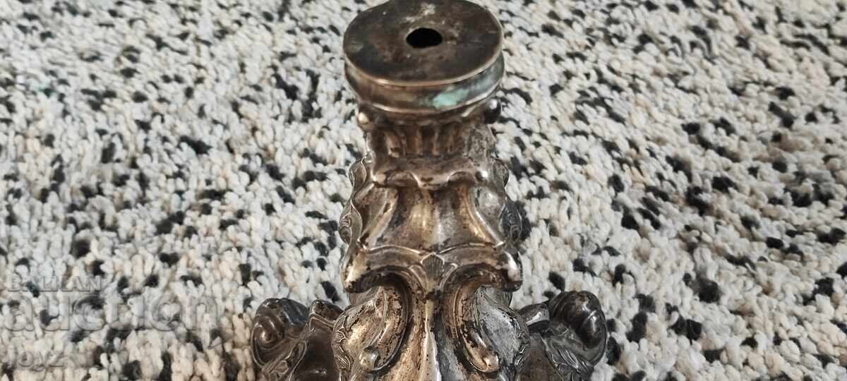 Delivery of Antique Candlestick 20 cm High Silver 925 Delivery of Antique Candlestick 20 cm High Silver 925