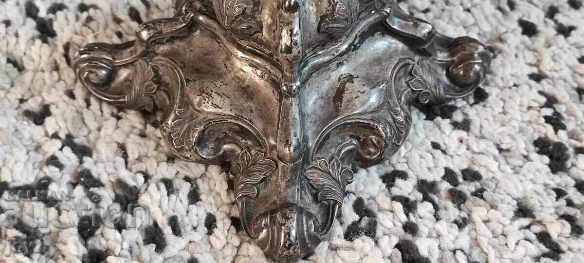 Antique Candlestick 20 cm High Silver 925 - 6 Antique Candlestick 20 cm High Silver 925 - 6