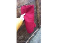 СТАР ТЪНЪК ВЪЛНЕН ЧЕРВЕН ПЛАТ ПОЯС НОСИЯ