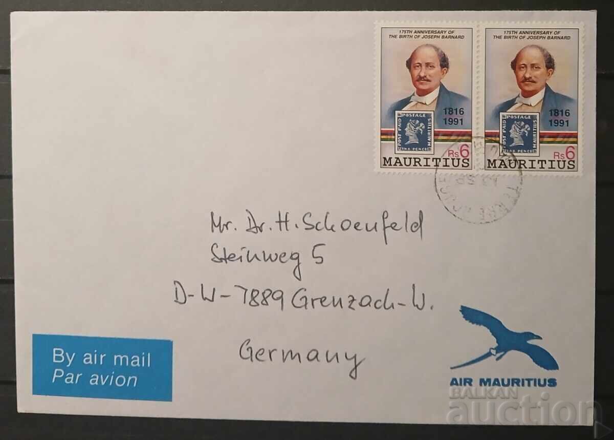 Mauritius 1991 Personalities Postal Envelope MNH