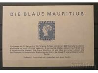 Mauritius Albastru 1847 Facsimil 1986