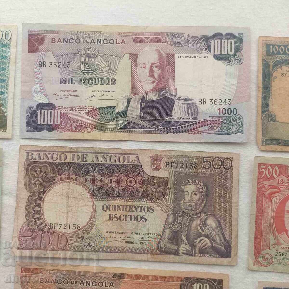 Παράδοση Λοτ Τραπεζογραμματίων από την Αγκόλα/Angola - 13 τεμάχια