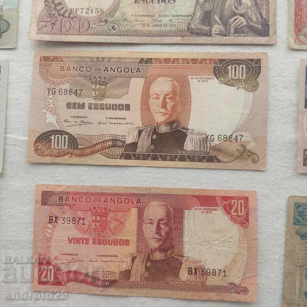 Λοτ Τραπεζογραμματίων από την Αγκόλα/Angola - 13 τεμάχια - 7