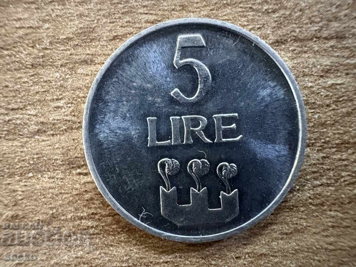 San Marino - 5 Lire (1972) San Marino - 5 Lire (1972)