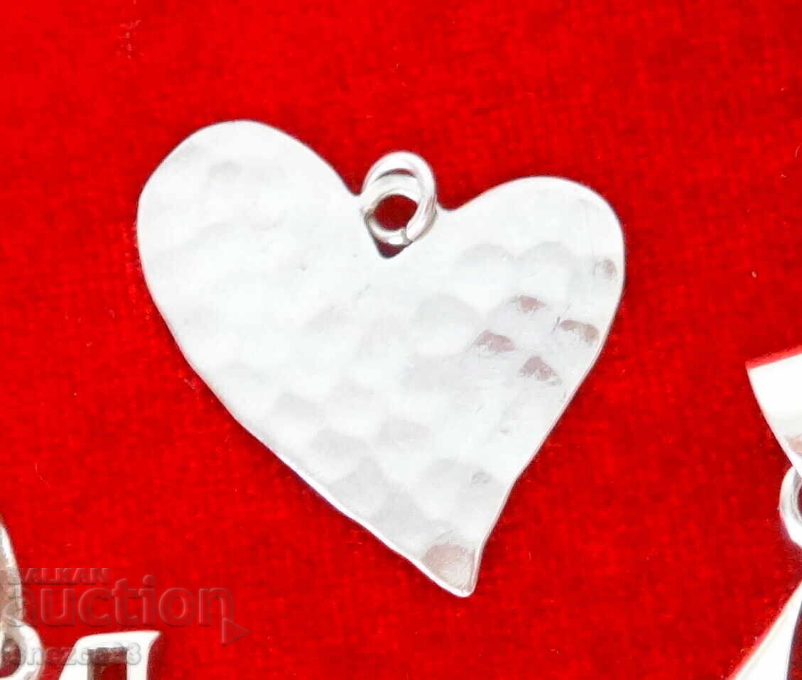 Silver Heart Pendant 925, Heart Medallion Silver Heart Pendant 925, Heart Medallion