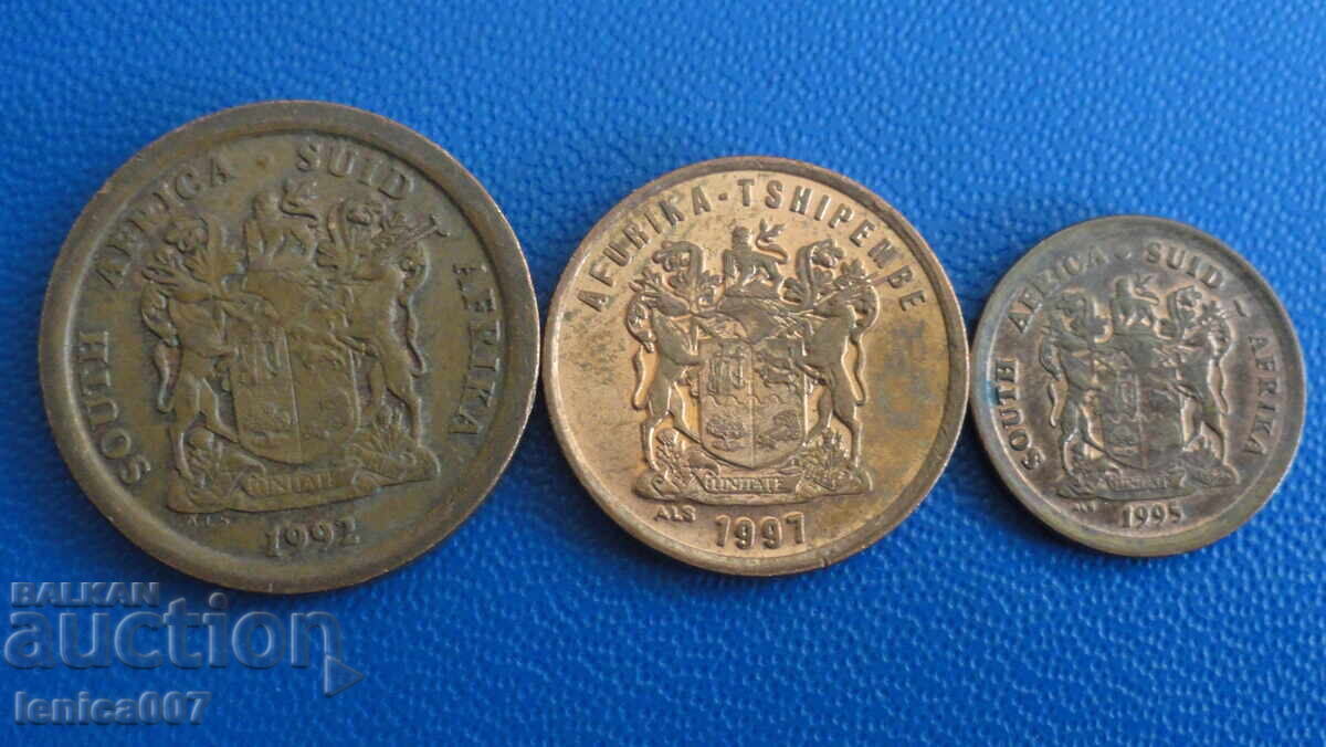 South Africa - 1, 2, and 5 Cents with price € 0.65 | 1.27 BGN