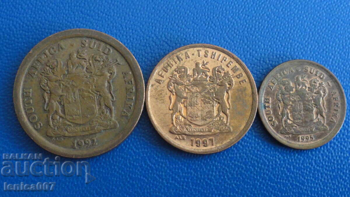 Delivery of South Africa - 1, 2, and 5 Cents