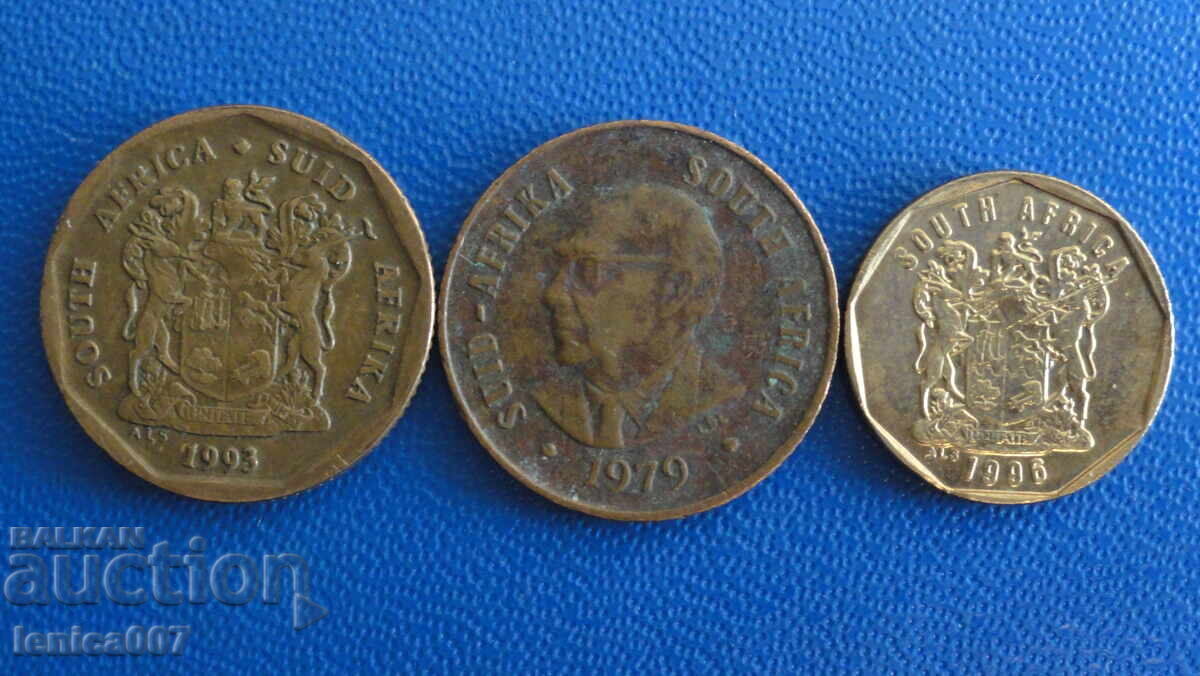 Южна Африка - 1, 10 и 20 цента с цена € 0.65 | 1.27 лв. Южна Африка - 1, 10 и 20 цента с цена € 0.65 | 1.27 лв.