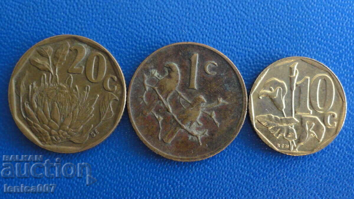 Южна Африка - 1, 10 и 20 цента Южна Африка - 1, 10 и 20 цента