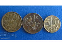 Южна Африка - 1, 10 и 20 цента