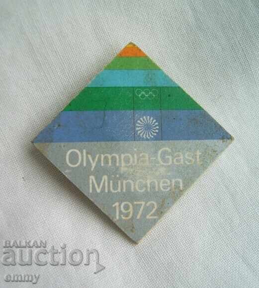 Значка Олимпийски игри Мюнхен 1972 - Олимпийски гост
