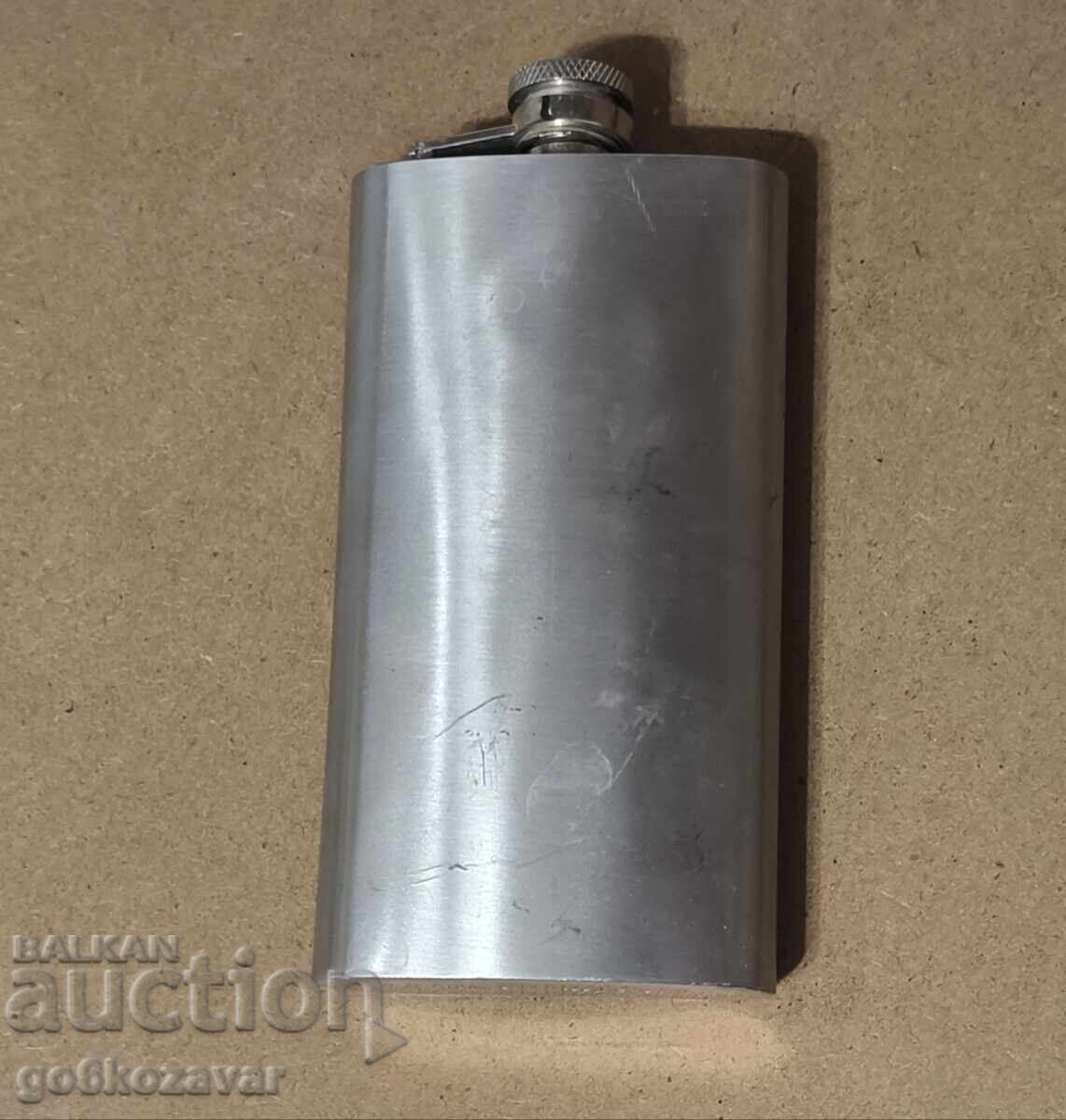 Auction  Alcohol Flask, Stainless Steel