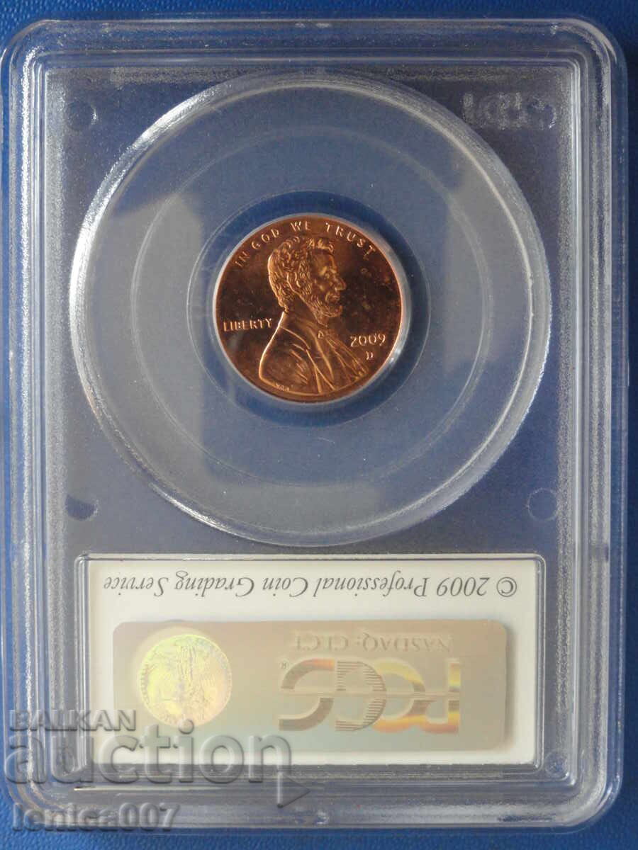 USA 2009 - 1 cent (certified) with price € 19.00 | 37.16 BGN