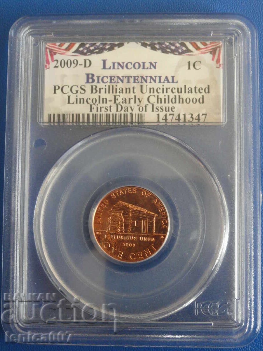 Auction USA 2009 - 1 cent (certified) Auction USA 2009 - 1 cent (certified)