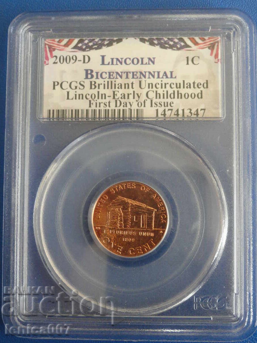 USA 2009 - 1 cent (certified)