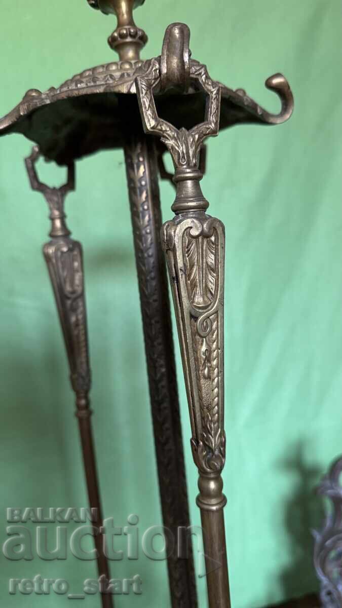 Френски бронзови прибори за камина 1880г. - 7 Френски бронзови прибори за камина 1880г. - 7