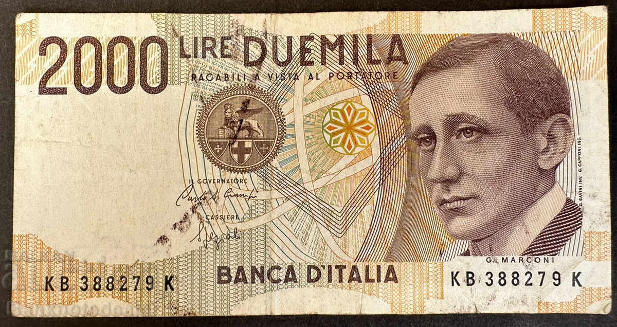Ιταλία 2000 Λίρες 1990 Pick 115 Ref 8279