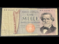 Italy 1000 Lire 1969 Pick 101 Ref  4360