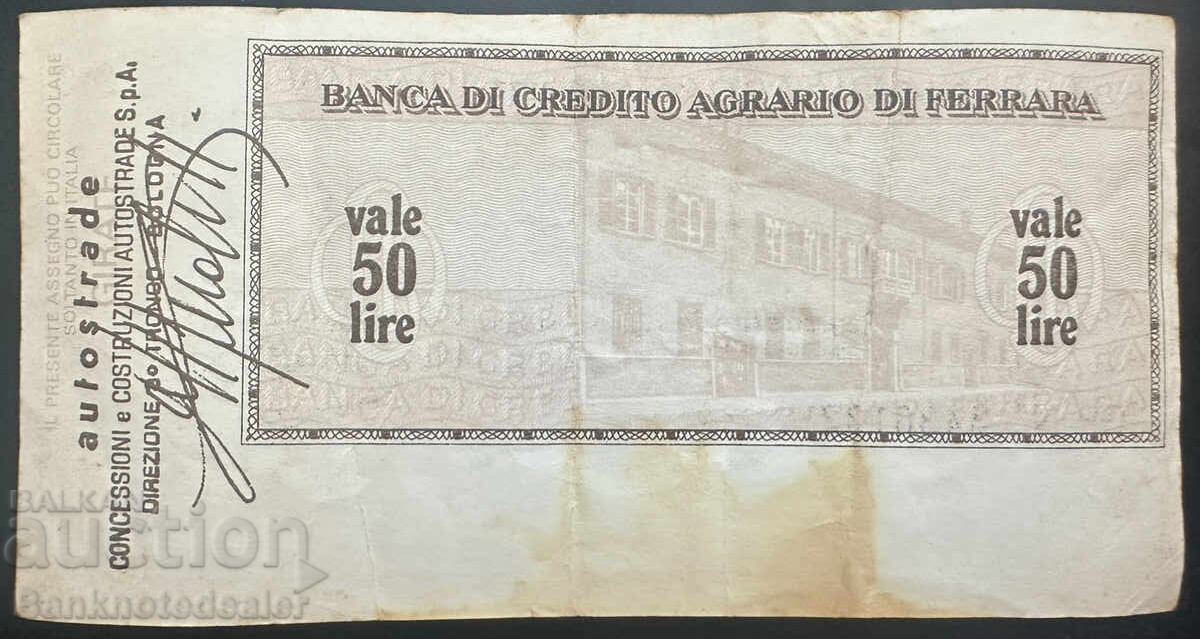 Italia 50 Lire Banca di Creto cu preț 2.00 BGN | € 1.02