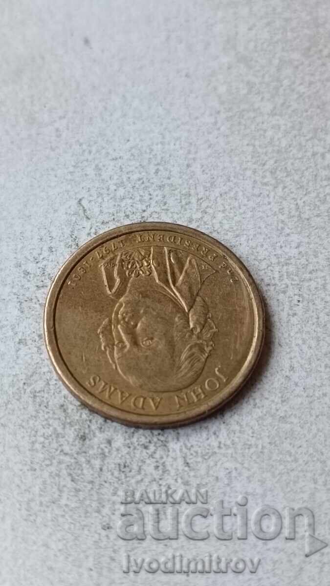 САЩ 1 долар 2007 А John Adams с цена 3.45 лв. | € 1.76