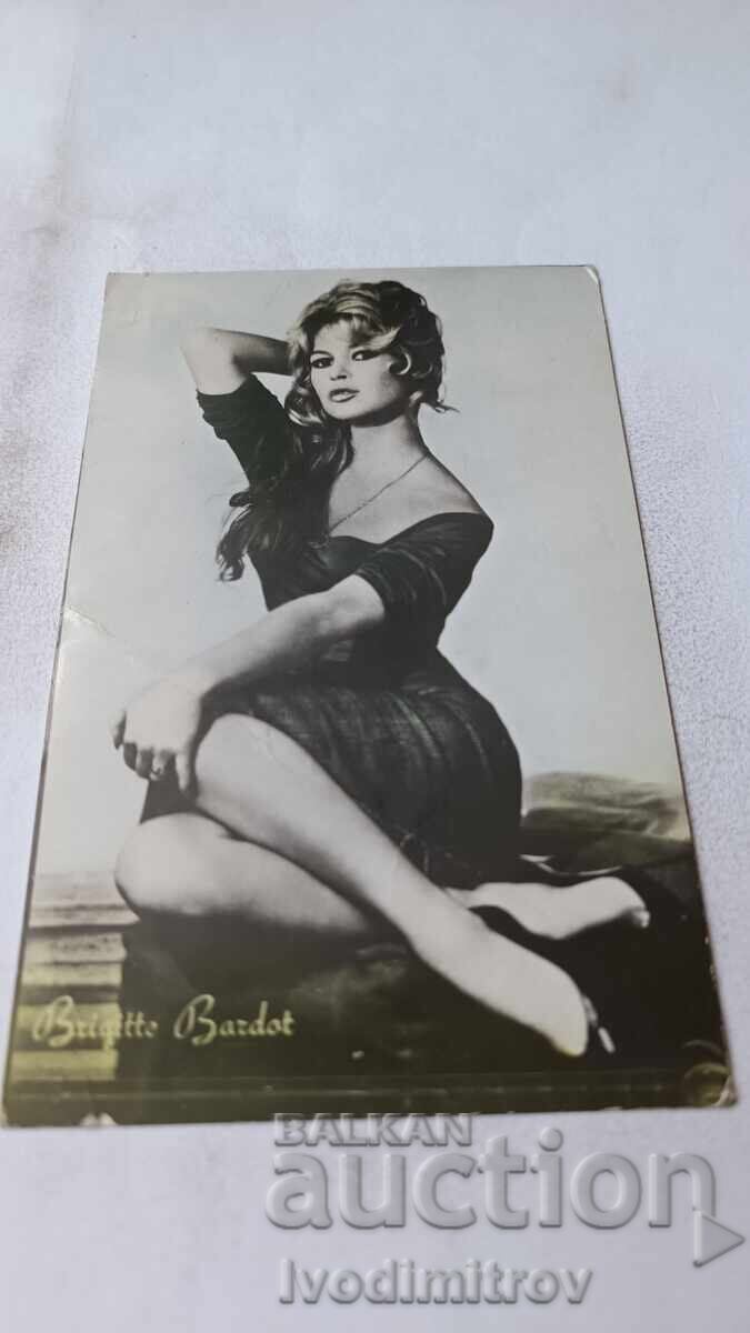 Postcard Brigitte Bardot 1964 Postcard Brigitte Bardot 1964