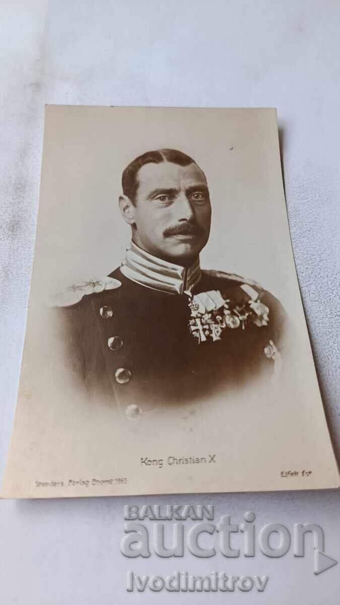 Postcard Kong Christian X Postcard Kong Christian X