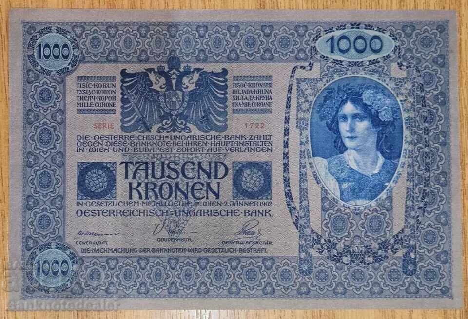 Αυστρία 1000 Κρόνες 1902 1919 Pick 59 Ref 5816a Αυστρία 1000 Κρόνες 1902 1919 Pick 59 Ref 5816a