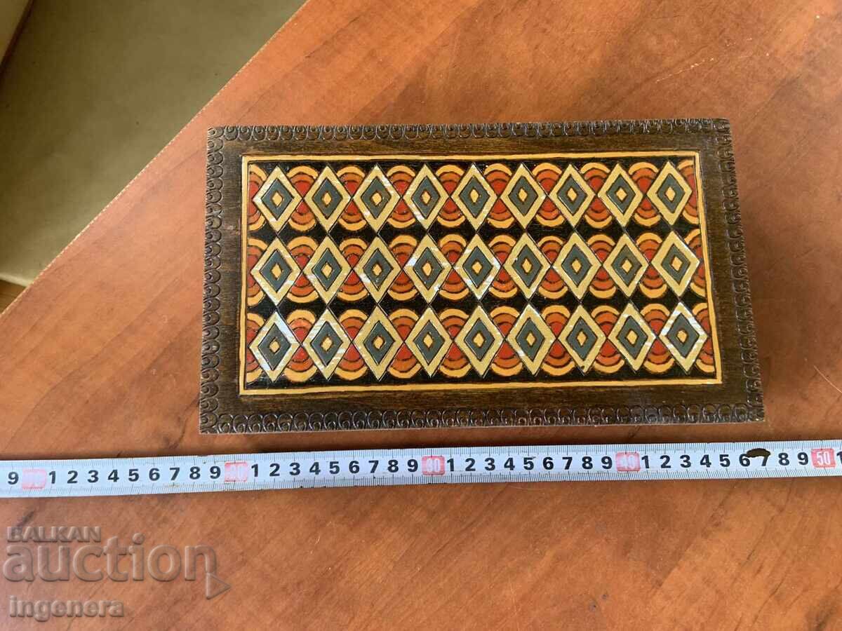 ΚΟΥΤΙ ΞΥΛΟ ΠΥΡΟΓΡΑΦΙΚΟ ΣΧΕΔΙΟ ΑΝΤΙΚΕ ΑΠΟ SOCA MOSTRA με τιμή 28.00 BGN | € 14.32