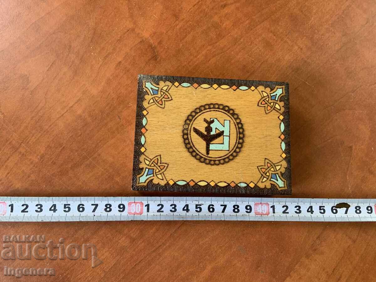 BOX WOOD PYROGRAPH DRAWING ANTIQUE FROM SOCA MOSTRA with price 28.00 BGN | € 14.32