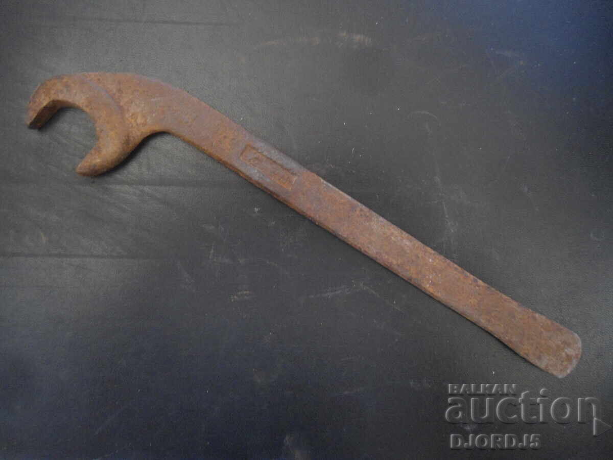 Old 32 bar wrench, marked