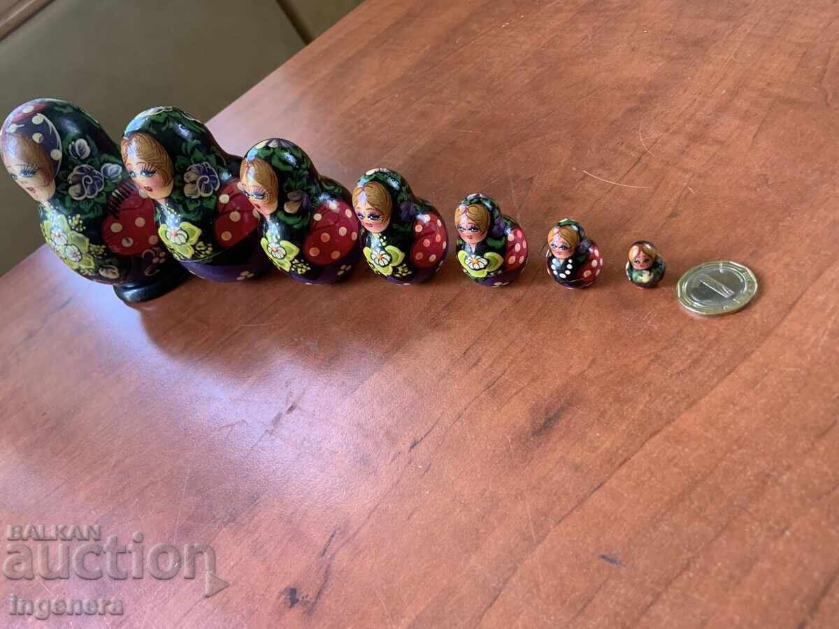 Доставка на МАТРЬОШКА МАТРЬОШКИ КУКЛА ДЪРВО СТАРИННА-7 БРОЯ Доставка на МАТРЬОШКА МАТРЬОШКИ КУКЛА ДЪРВО СТАРИННА-7 БРОЯ