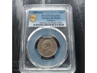 1 lev 1894 godina Knyazhestvo Bŭlgariya - AU Detaliu de PCGS