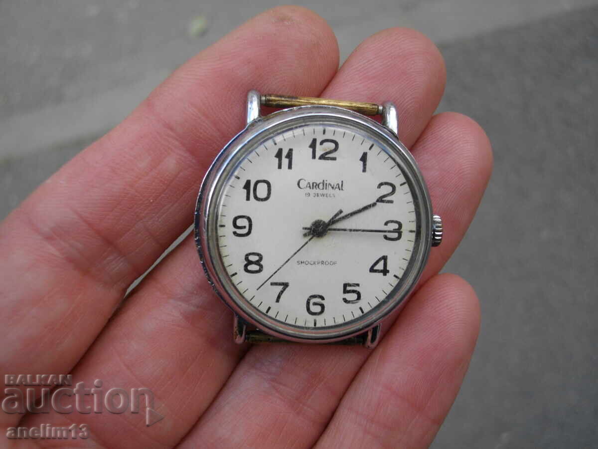 COLLECTOR'S WATCH RAKETA RAKETA CARDINAL 19 JEWELS with price 55.00 BGN | € 28.12