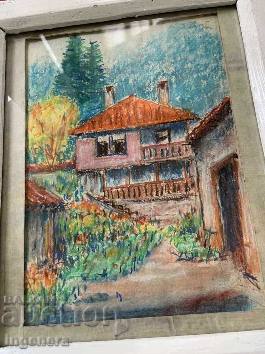 Licitație TABLOU - PASTEL USCAT - KOPRIVSHTITSA SEMNAT