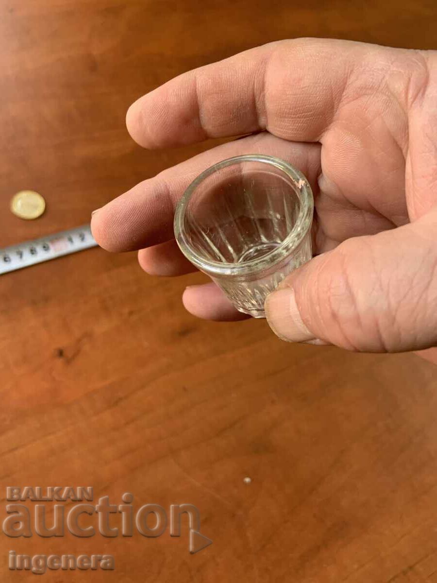 Auction  RAKIJA SHOT GLASS MINI ANTIQUE GLASS