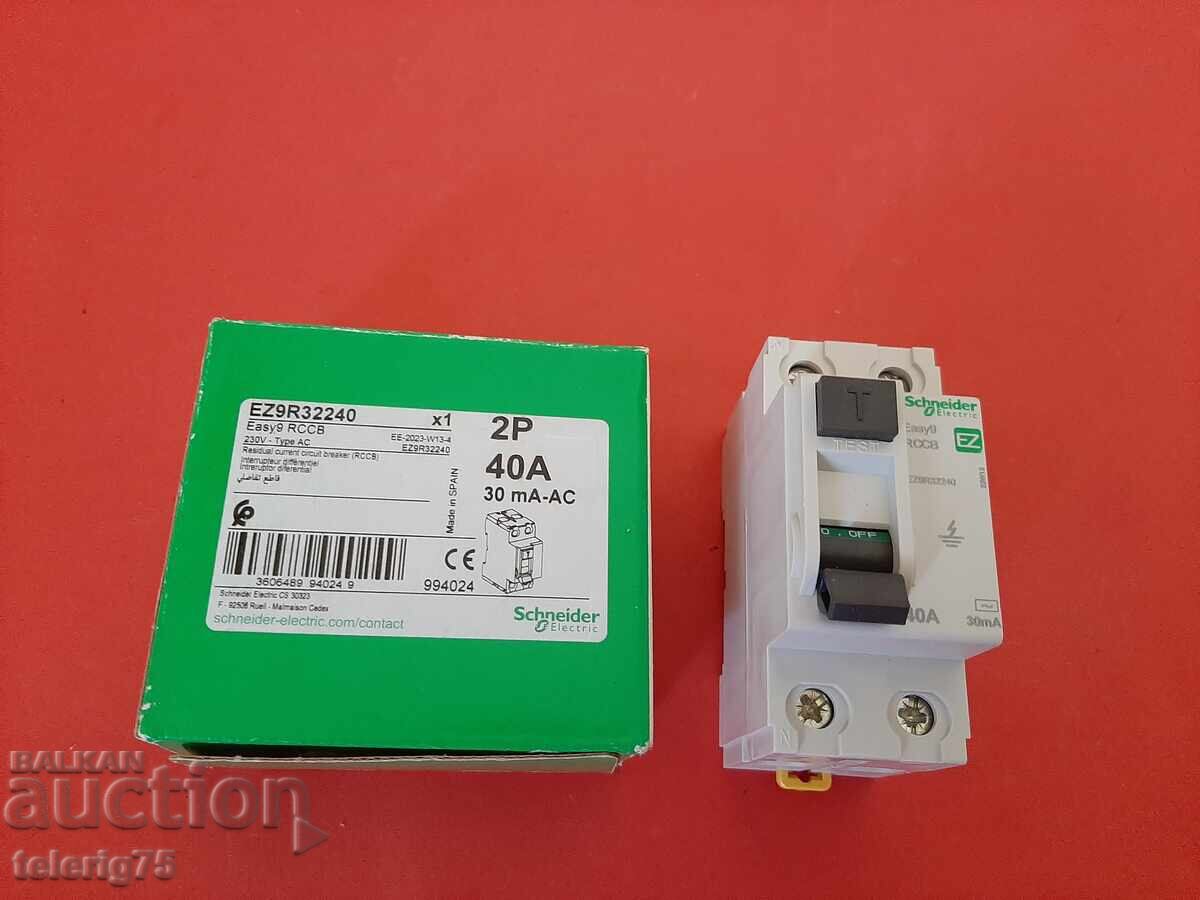 Дефекто Токова Защита Schneider ,40A,30mA-Spain Дефекто Токова Защита Schneider ,40A,30mA-Spain