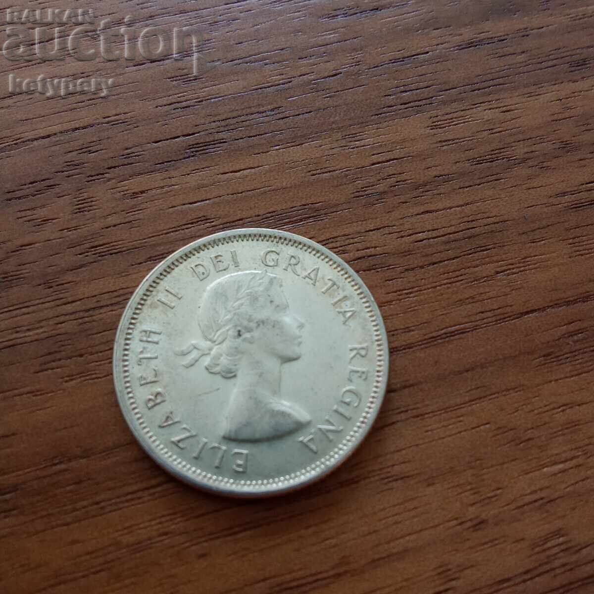 25 цента 1964 Канада с цена 15.00 лв. | € 7.67