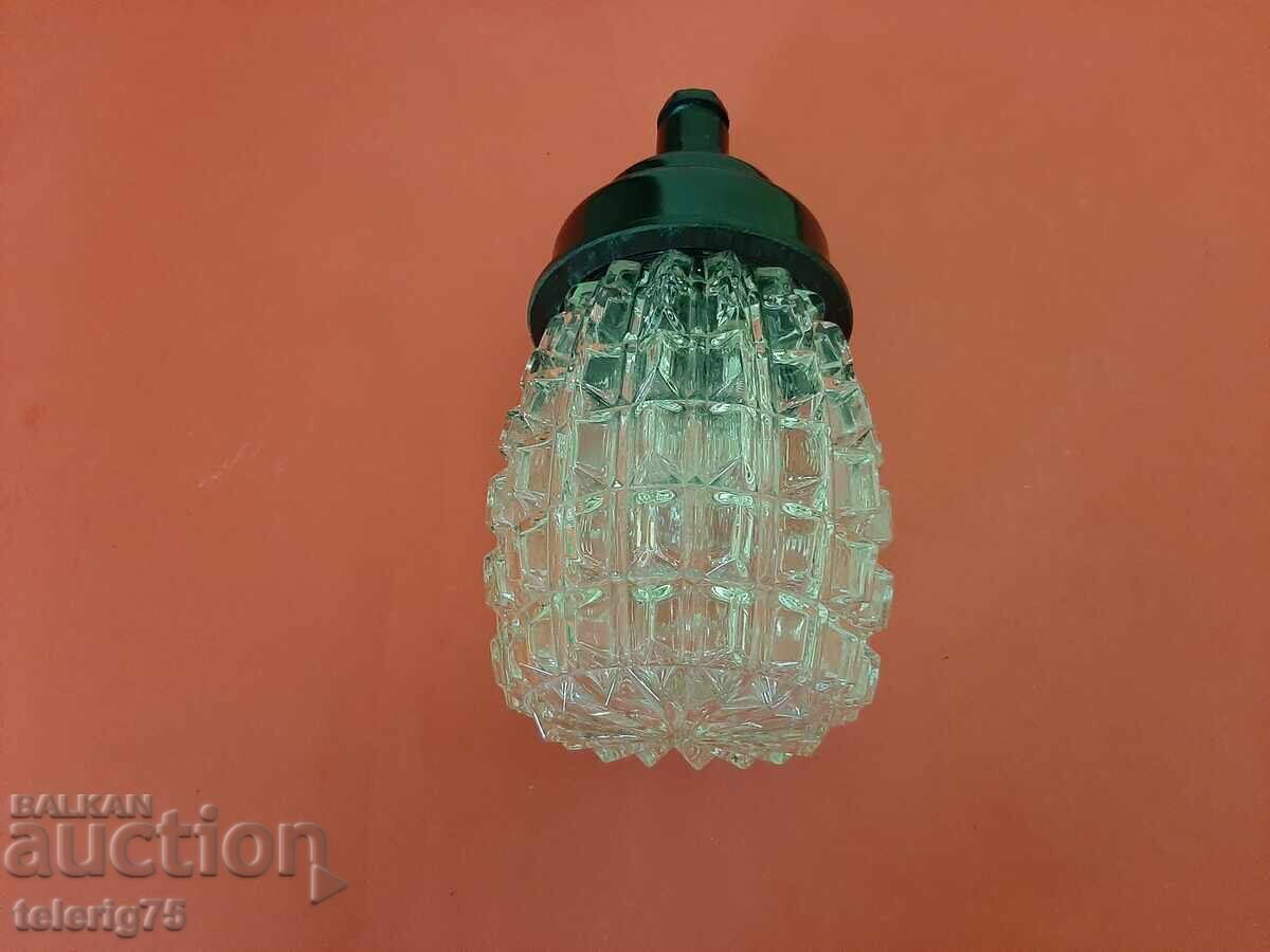 Παλιό Ρετρό Πλαφόν με Ενισχυμένο Γυαλί για Εξωτερική Τοποθέτηση + Λαμπτήρας με τιμή 20.00 BGN | € 10.23