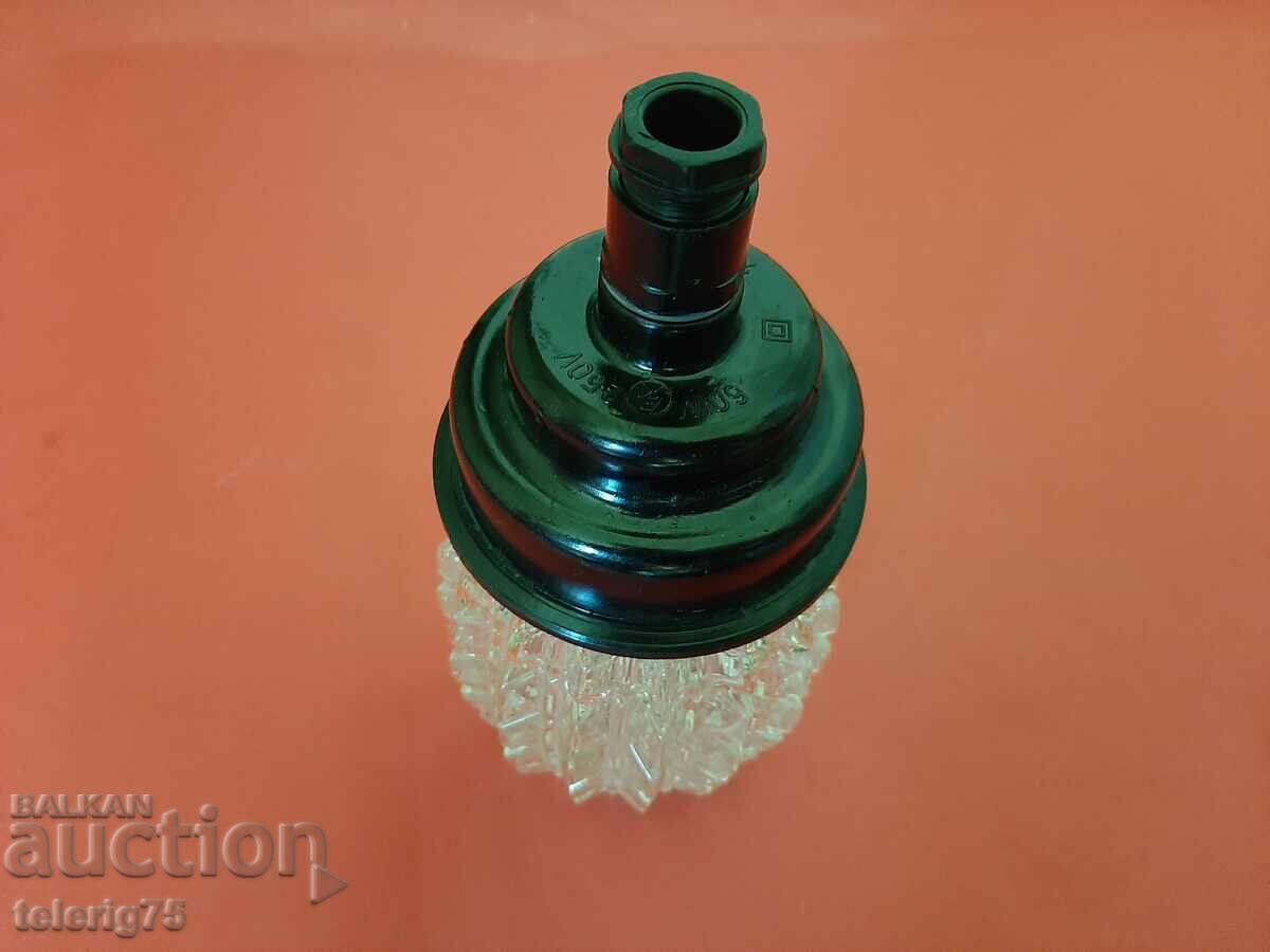 Δημοπρασία Παλιό Ρετρό Πλαφόν με Ενισχυμένο Γυαλί για Εξωτερική Τοποθέτηση + Λαμπτήρας