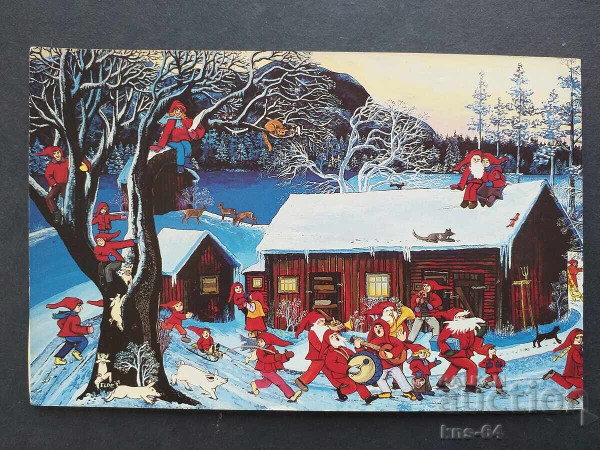 ЧНГ Поздравителна Двойна с цена 2.80 лв. | € 1.43