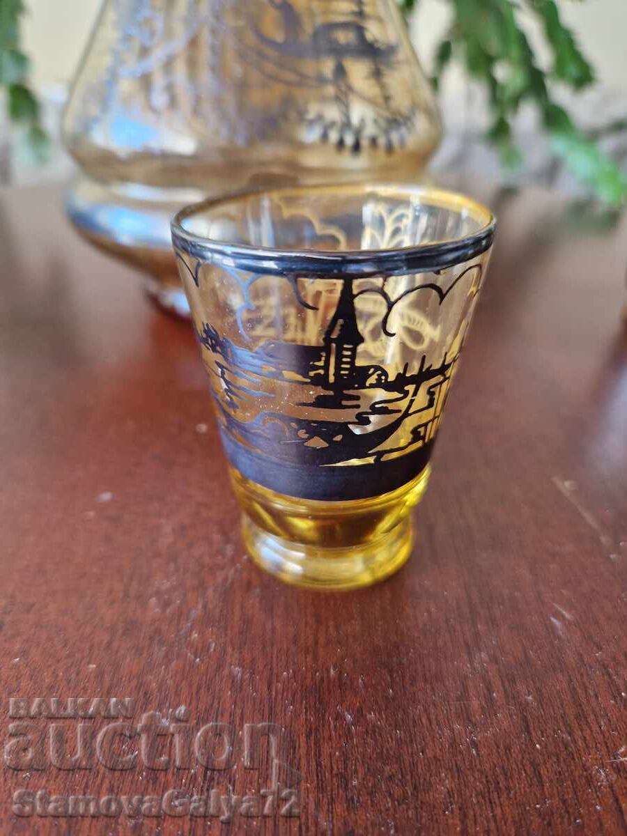 Ιταλικό σερβίτσιο από Βενετσιάνικο γυαλί και ασήμι - 7