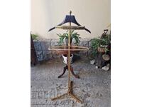 Superbă cuier antic italian, alamă și lemn